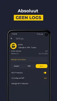 CyberGhost VPN - WiFi Security Screen Shot 2