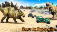 Dino World Car Racing Screen Shot 1