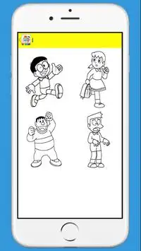Doraemon Coloring Page For Kids Screen Shot 2