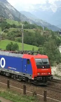 Поезда Швейцария Игра Пазл Screen Shot 2