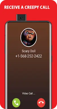 chucky scary doll video call,and chat simulator Screen Shot 2