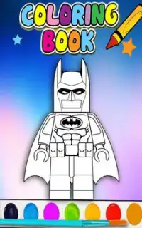 How To Color LEGO Batman -free coloring for kids- Screen Shot 0