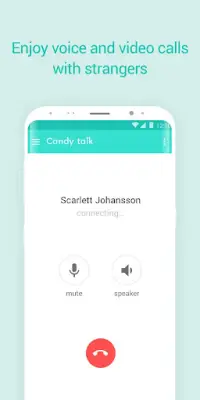 Candy Talk bate-papo aleatório Screen Shot 2
