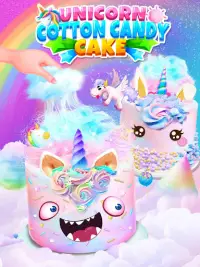 Unicorn Cotton Candy Cake Screen Shot 0