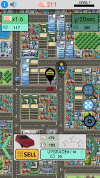 Idle Taxi Tycoon Screen Shot 1