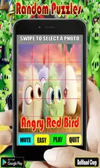 Random Angry Red Bird Puzzles Screen Shot 3