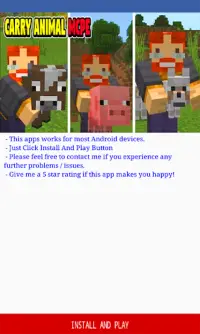 Carry Animal for Minecraft PE Screen Shot 2