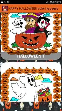 Happy Halloween Coloring Book Screen Shot 1