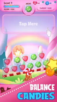 Candy Balance : Equilibrar caramelos dulces Screen Shot 0