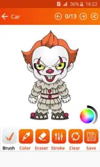 How To Draw Pennywise It (Pennywise It Drawing2) Screen Shot 4