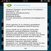 Chess Queen and Pawn Problem Screen Shot 2