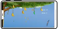 Banana shooter Bow Arrow game Screen Shot 1