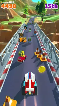Blocky Racer - Endless Racing Screen Shot 5