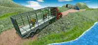 जंगली पशु ट्रक सिम्युलेटर: पशु परिवहन खेल Screen Shot 7