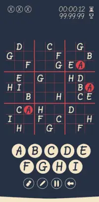 Letterdoku - Sudoku dengan simbol Screen Shot 1