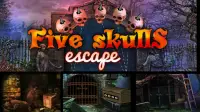 Five Skulls Escape Best Escape Game - 182 Screen Shot 0