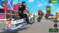Police Moto Bike Crime Chase Screen Shot 1