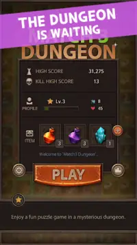 Match3 Dungeon Screen Shot 0