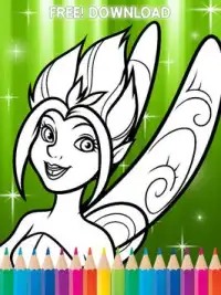 Fairy Coloring for tinkerbella Screen Shot 1