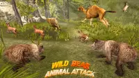 야생 곰 동물 공격 게임 Screen Shot 4