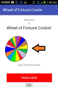 Wheel of Fortune Cookie Screen Shot 0
