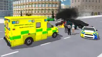 Ambulans Simülatörü Araba Screen Shot 3