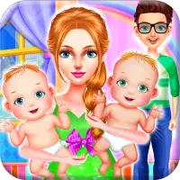 Pregnant Mom and Newborn Twins Maternity Care Game Screen Shot 7