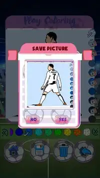 Fußball All Star-Spieler-Färbung Screen Shot 2