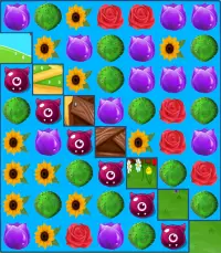 Flower Blast Match 3 Game Screen Shot 1