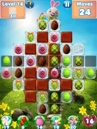 Bunny Blast - Easter games and match 3 games Screen Shot 1