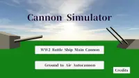 Simple Cannon Simulator Screen Shot 0