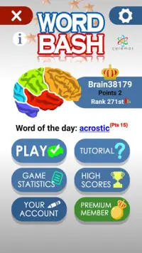 Word Bash: Brain Game Screen Shot 1