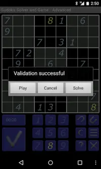 Sudoku Solver and Game - Free Screen Shot 1