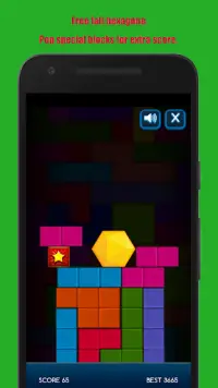 Hexagon Fall Physic Game Screen Shot 3