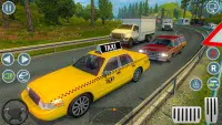 mega kota taksi sopir 3D permainan Screen Shot 0