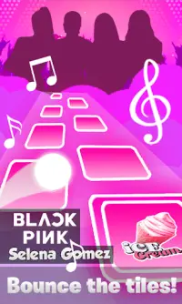 Blackpink Tiles Hop - Ice Cream Bounce Game Screen Shot 0