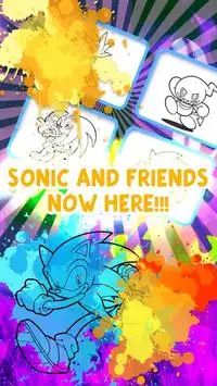 How To Draw Color Sonic The Hedgehog Sega Screen Shot 0
