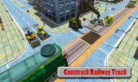 Railroad Construction Site Game: Build Train Track Screen Shot 4