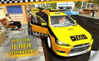 शहर टैक्सी चालक: पीला टैक्सी पागल गाड़ी ड्राइव Screen Shot 8