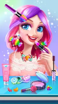 🍬👧Candy Girl Makeup - Dress up Game Screen Shot 1