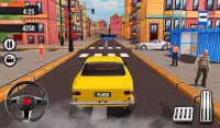 المدينة تاكسي القيادة محاكي: الأصفر الكابينة وقوف Screen Shot 2