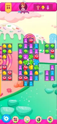 Gummy Bear Hero : Match 3 Screen Shot 2