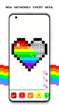 Pixel Art Book: Coloring Games Screen Shot 1