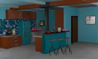 3D ontsnapping spelletjes raadsel Keuken Screen Shot 2