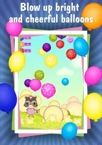 Candy Raccoon: Pop Balloons Screen Shot 7