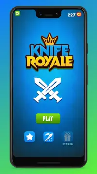 🔪Knife Throw Royale 2: Knife throw game Challenge Screen Shot 0