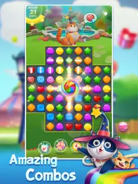 Candy Cat: Match 3 candy games Screen Shot 6