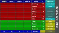 King Scoresheet Screen Shot 1