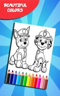 How to color paw patrol -coloring game- Screen Shot 2