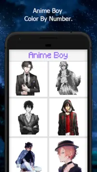 Anime Boy Color By Number Screen Shot 6